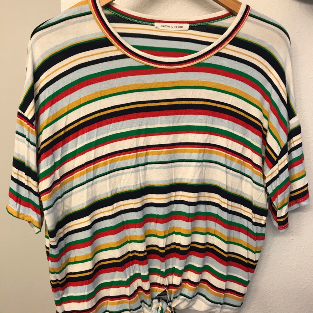 Dolman front tie T shirt